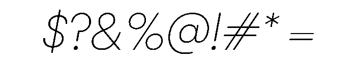 PPNikkeiMaru ThinOblique Instance Font OTHER CHARS