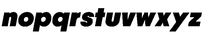 PPNikkeiMaru UltraboldOblique Instance Font LOWERCASE