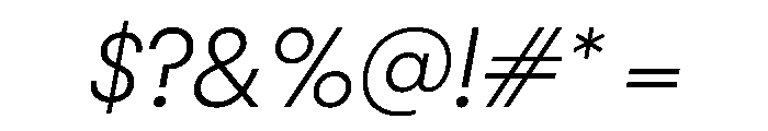 PPNikkeiMaru UltralightItalic Instance Font OTHER CHARS