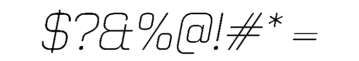 PPNikkeiPacific ThinOblique Instance Font OTHER CHARS