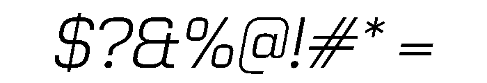 PPNikkeiPacific UltralightOblique Instance Font OTHER CHARS