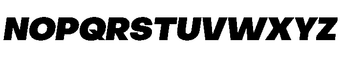 PPObjectSans BlackSlanted Instance Font UPPERCASE