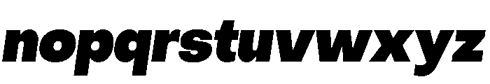 PPObjectSans BlackSlanted Font LOWERCASE