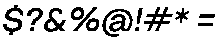 PPObjectSans MediumSlanted Instance Font OTHER CHARS