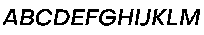 PPObjectSans MediumSlanted Instance Font UPPERCASE