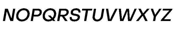 PPObjectSans MediumSlanted Instance Font UPPERCASE