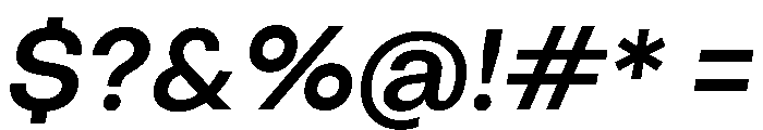 PPObjectSans SemiboldSlanted Font OTHER CHARS