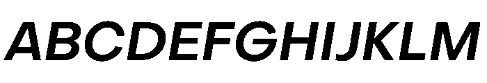 PPObjectSans SemiboldSlanted Font UPPERCASE