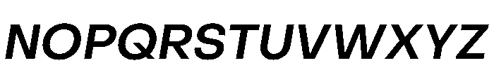 PPObjectSans SemiboldSlanted Font UPPERCASE