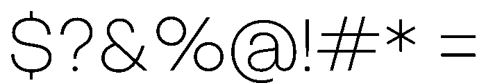 PPObjectSans Thin Instance Font OTHER CHARS