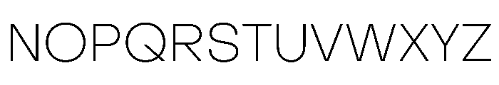 PPObjectSans Thin Instance Font UPPERCASE