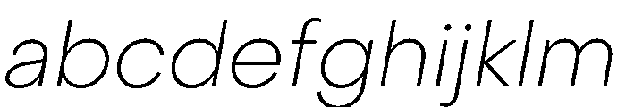 PPObjectSans ThinSlanted Instance FONT