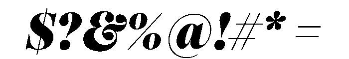 PPPangaia BlackItalic Instance Font OTHER CHARS
