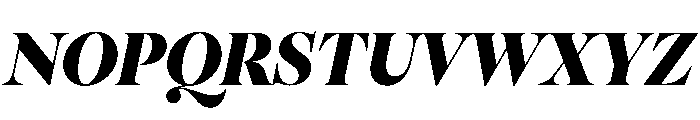 PPPangaia BlackItalic Instance Font UPPERCASE