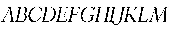 PPPangaia LightItalic Font UPPERCASE
