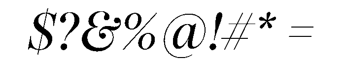 PPPangaia RegularItalic Font OTHER CHARS