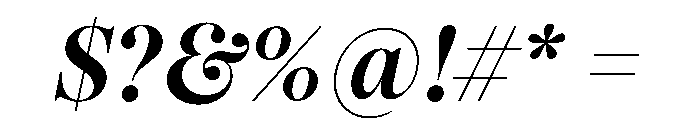 PPPangaia SemiboldItalic Instance Font OTHER CHARS