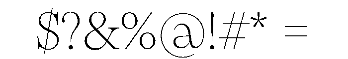 PPPangaia Thin Instance Font OTHER CHARS