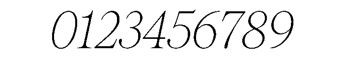 PPPangaia ThinItalic Instance Font OTHER CHARS