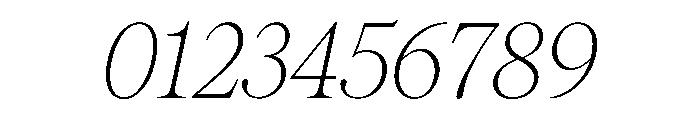 PPPangaia ThinItalic Font OTHER CHARS