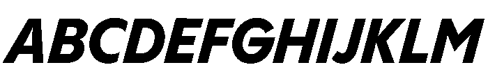 PPPangramSansCompact ExtraboldItalic Instance Font UPPERCASE