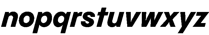 PPPangramSansCompact ExtraboldItalic Instance Font LOWERCASE