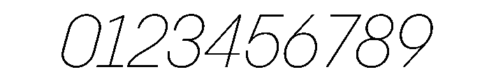 PPPangramSansCompact ExtralightItalic Instance Font OTHER CHARS