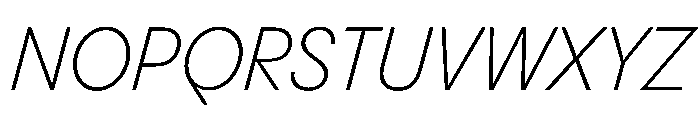 PPPangramSansCompact LightItalic Instance Font UPPERCASE