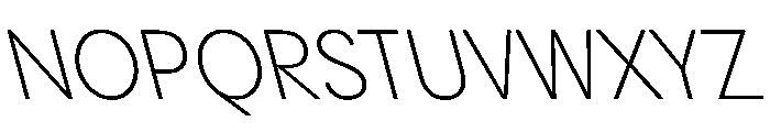PPPangramSansCompact LightReclined Instance Font UPPERCASE