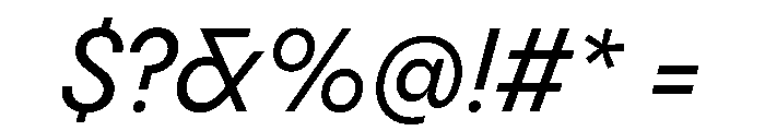 PPPangramSansCompact MediumItalic Instance Font OTHER CHARS