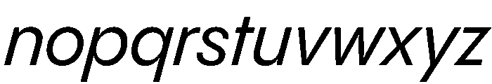 PPPangramSansCompact MediumItalic Instance Font LOWERCASE
