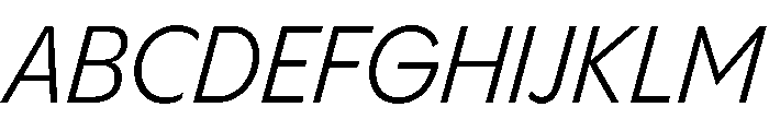 PPPangramSansCompact RegularItalic Instance Font UPPERCASE