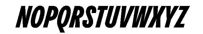 PPPangramSansCompressed ExtraboldItalic Instance Font UPPERCASE