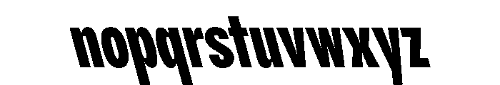 PPPangramSansCompressed ExtraboldReclined Instance Font LOWERCASE