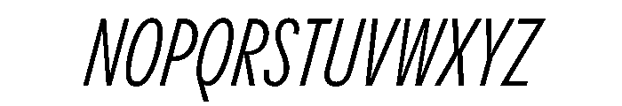 PPPangramSansCompressed RegularItalic Instance Font UPPERCASE