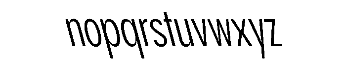 PPPangramSansCompressed RegularReclined Instance Font LOWERCASE
