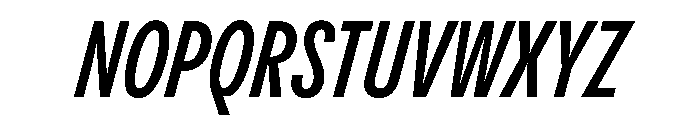 PPPangramSansCompressed SemiboldItalic Instance Font UPPERCASE