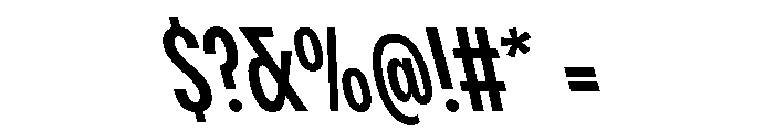 PPPangramSansCompressed SemiboldReclined Instance Font OTHER CHARS