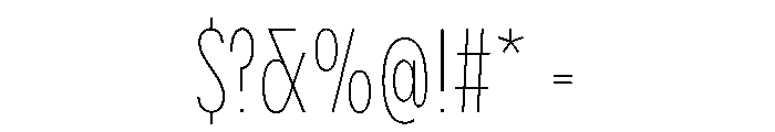 PPPangramSansCompressed Thin Instance Font OTHER CHARS