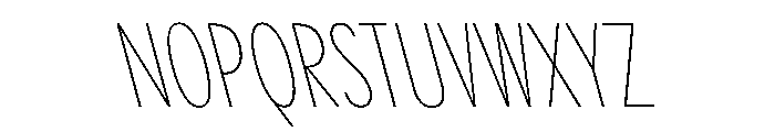 PPPangramSansCompressed ThinReclined Instance Font UPPERCASE