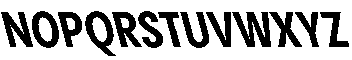 PPPangramSansCondensed BoldReclined Instance Font UPPERCASE
