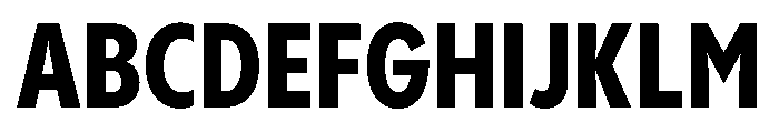 PPPangramSansCondensed Extrabold Instance Font UPPERCASE