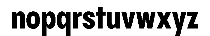 PPPangramSansCondensed Extrabold Instance Font LOWERCASE