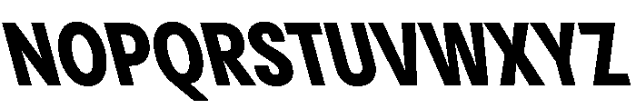 PPPangramSansCondensed ExtraboldReclined Instance Font UPPERCASE