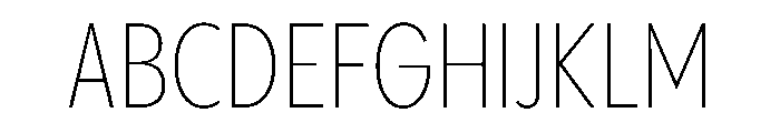 PPPangramSansCondensed Extralight Instance Font UPPERCASE