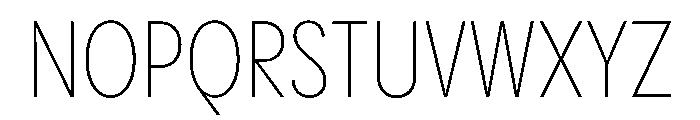 PPPangramSansCondensed Extralight Instance Font UPPERCASE
