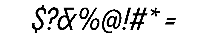 PPPangramSansCondensed MediumItalic Instance Font OTHER CHARS
