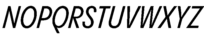 PPPangramSansCondensed MediumItalic Instance Font UPPERCASE