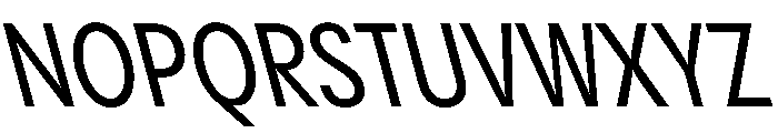 PPPangramSansCondensed MediumReclined Instance Font UPPERCASE