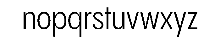 PPPangramSansCondensed Regular Instance Font LOWERCASE